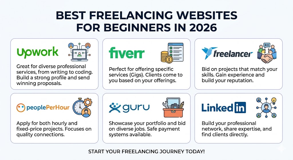 Best Freelancing Websites for Beginners in 2026