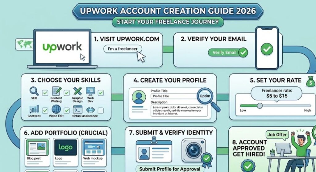How to Create an Account on Upwork in 2026: Step-by-Step Beginner Guide